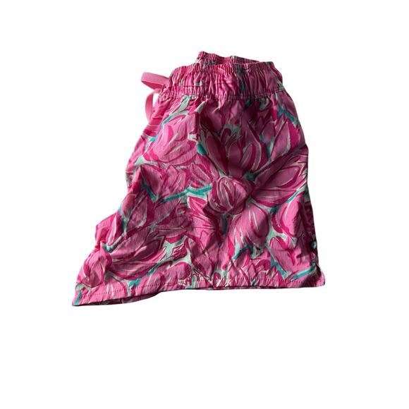 Lauren James Women’s Shorts Pink Tulip Print Elastic-Drawstring Waist Small NWOT - Picture 6 of 7